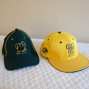 Lot of 2 WEST LINN Lions Fitted Baseball Caps (S/M) – 2015 PNW Champions